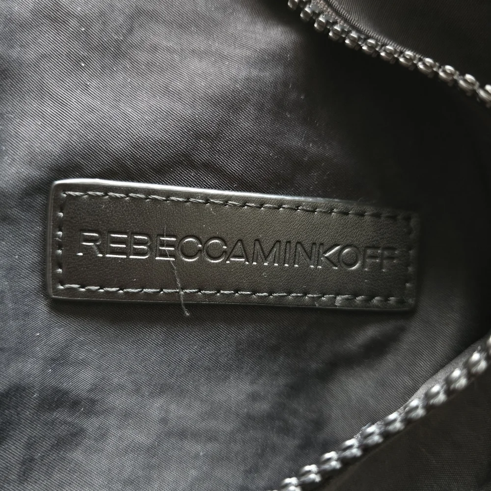 🌻Rebecca Minkoff Julian Nylon Backpack Bag, Washed Black, Clasps Zips